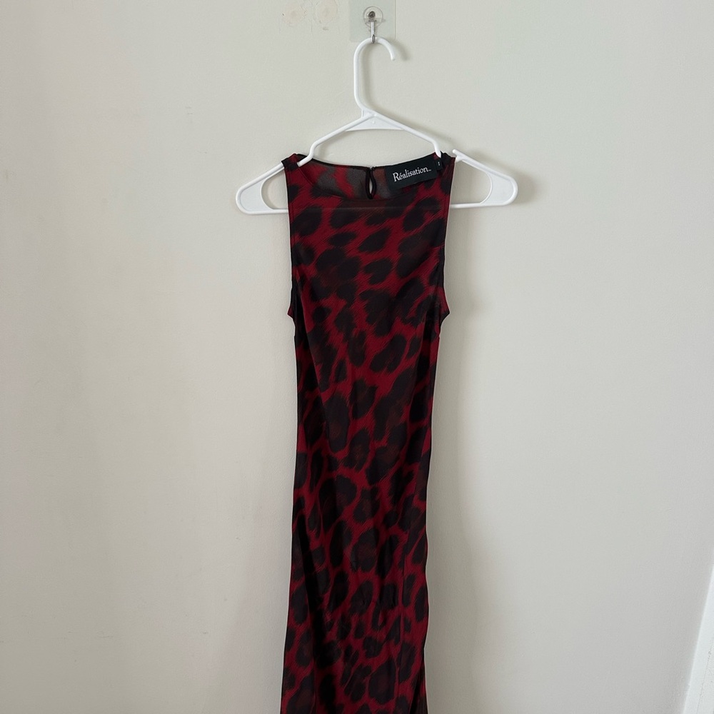 Realisation Par Red and Black Tatjana Dress